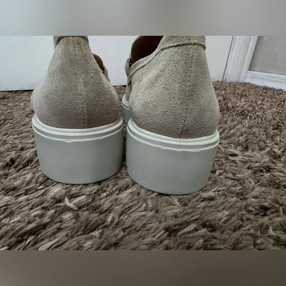 Chain chunky sole suede loafer slide on shoe size academia 41 US 10.5 - Picture 5 of 7